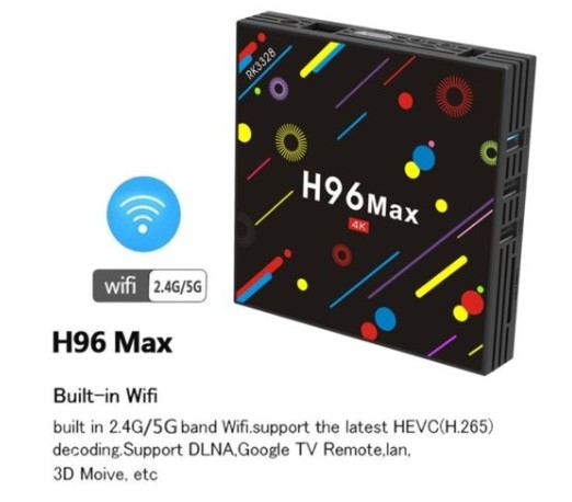 סטרימר H96 max 4gb android 7.1 