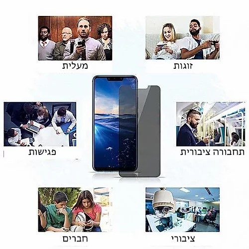 מגן מסך עם אפקט הפרטיות