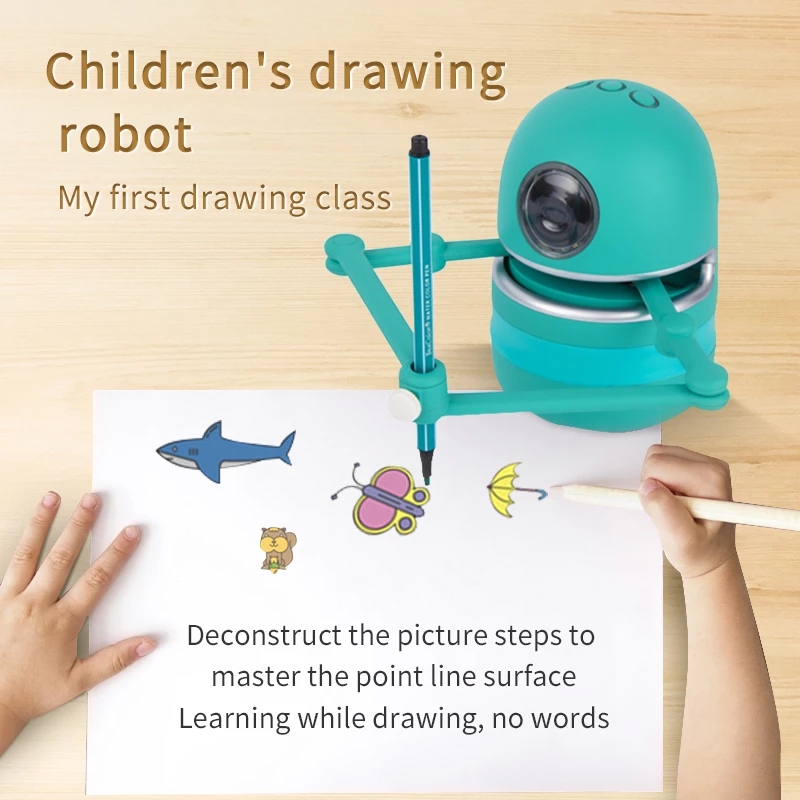 מכונת אימון אמנות למידה ציור אוטומטי רובוט צבע אינטליגנטי נושאים מרובים תמונות ציור רובוטים צעצוע מתנות