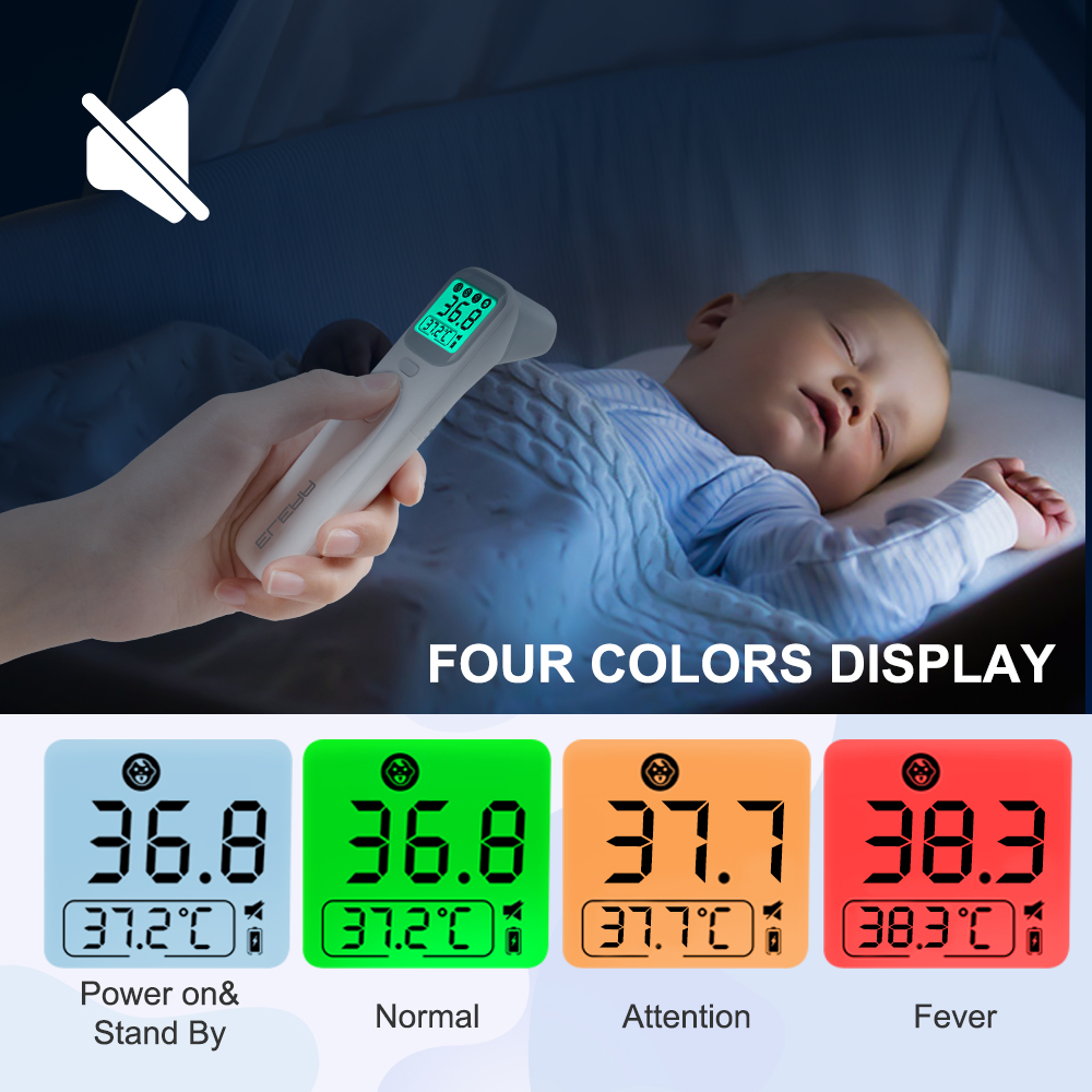 ELERA מדחום תינוק אינפרא אדום דיגיטלי LCD מדידת גוף מצח אוזניים ללא מגע